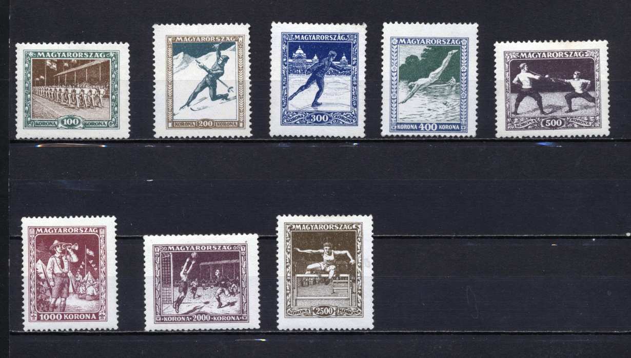 1925 Sport bélyegsor postatiszta nem falcos kat.