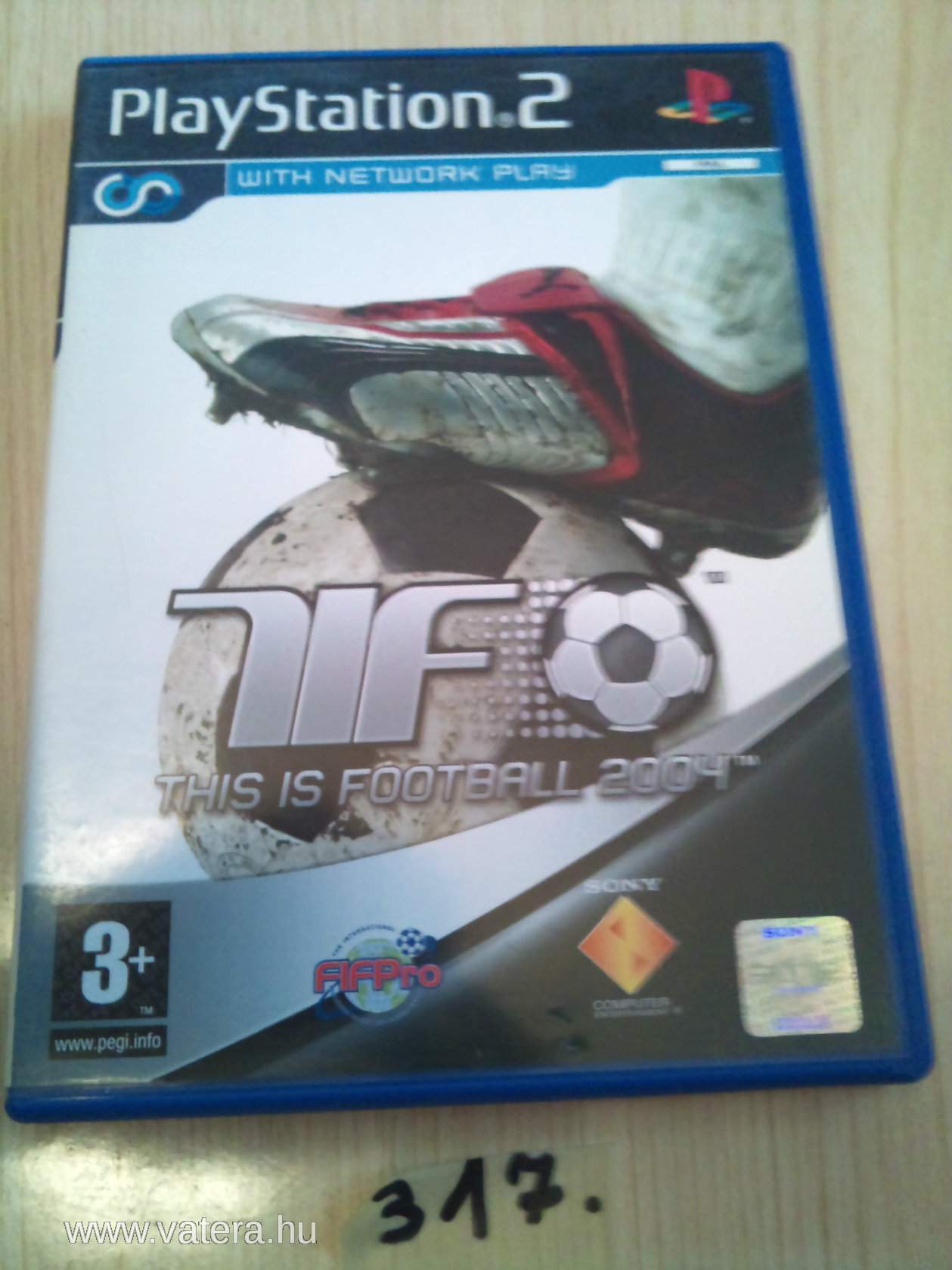 PS-2 JÁTÉKPROGRAM:THIS IS FOOTBALL 2004.