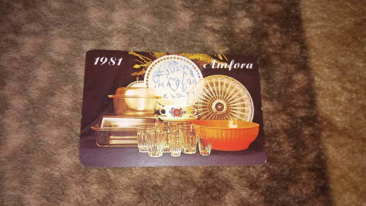 1981 - Amfora (v6) kártyanaptár