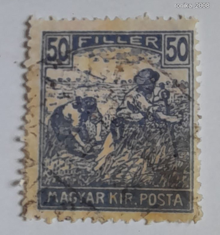 Arató 50 fillér 1920/1924 pecsételt