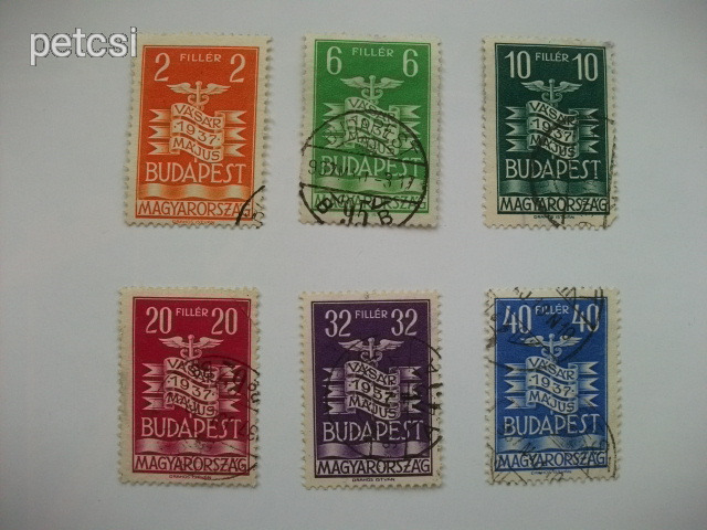 Magyar bélyeg / bélyegsor vásár 1937-9