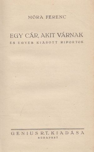 Egy cár, akit várnak