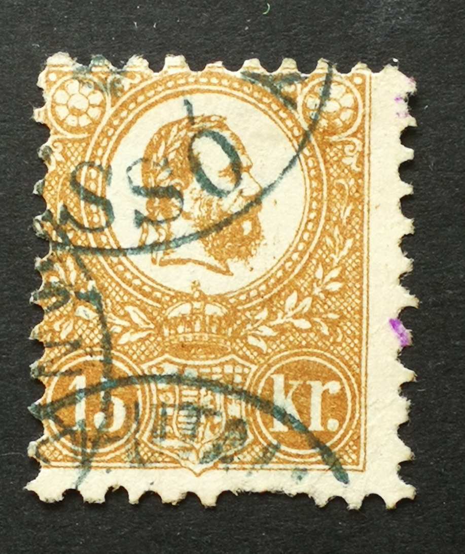Magyarország 1871 Kőnyomat 15 Kr (PÉN)Z-UTALVÁNY / (BRA)SSÓ E3.53 Gudlin 350 H