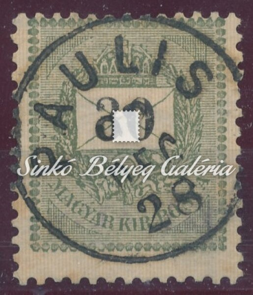 1889. Feketeszámú krajcáros 30kr, PAULIS
