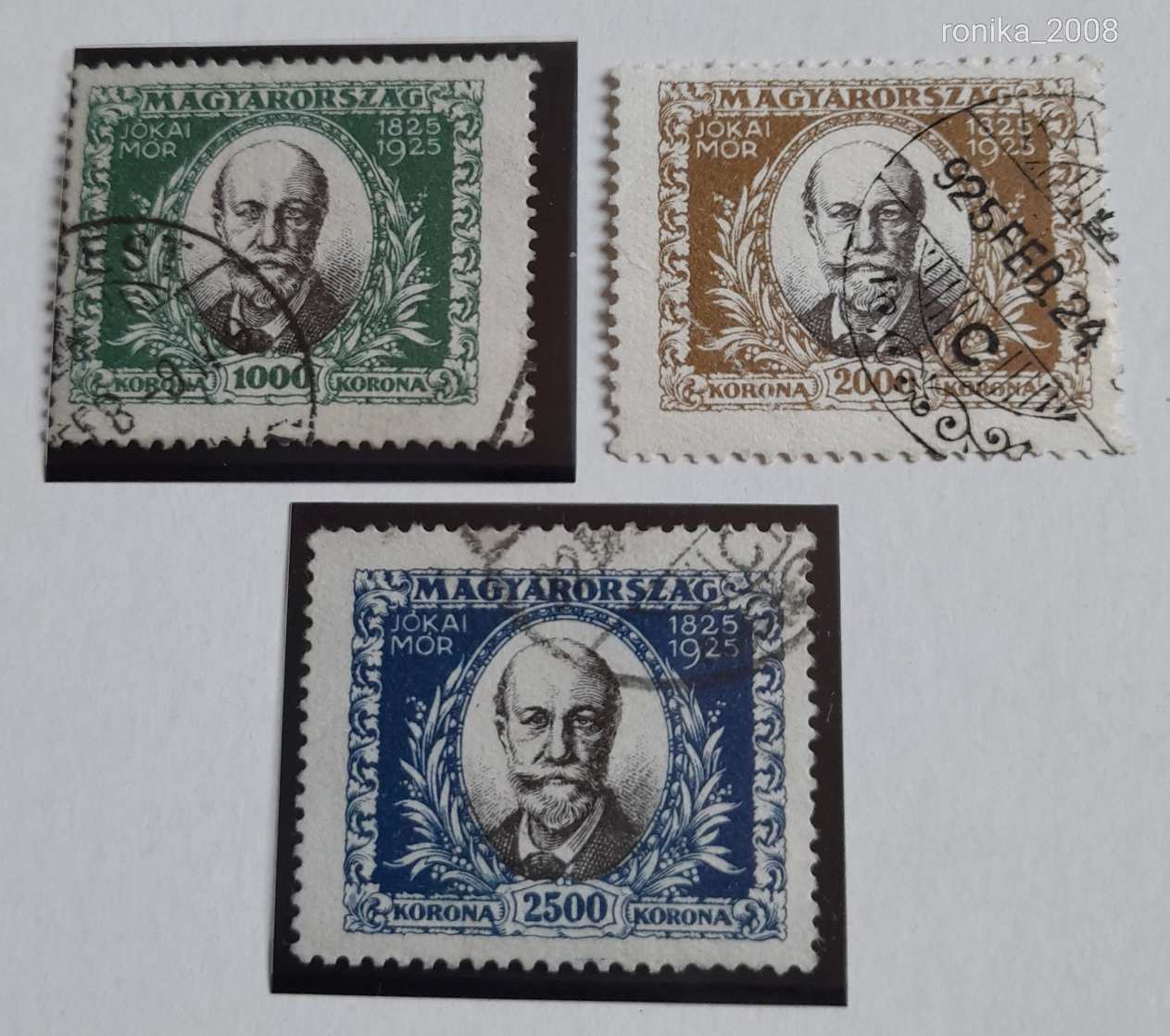 1925 Jókai Mór (I) pecsételt teljes sor