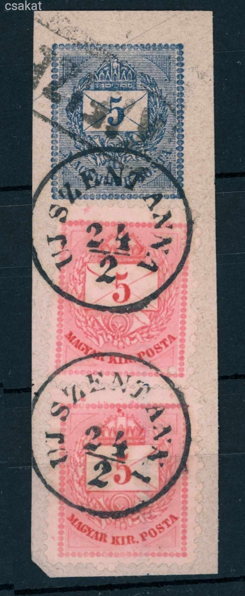 1874 krajcáros UJ SZENT ANNA bélyegzés Arad Romania Gudlin E2.2 / 100 pont (e38)