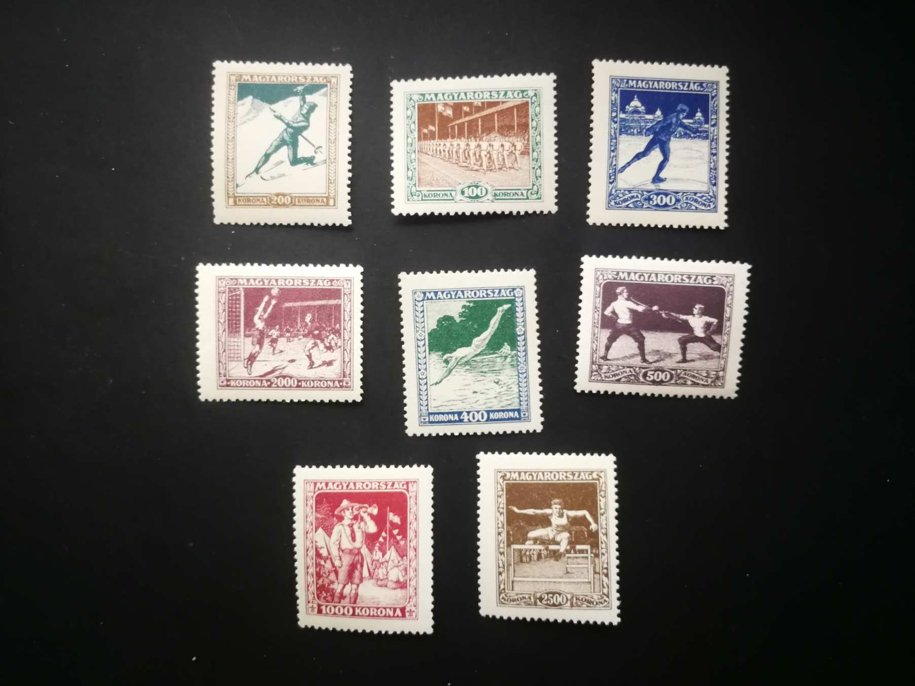 Magyarország 1925 Sport I. postatiszta kat. ár 20000 Ft L