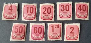 Magyar Bélyeg 1946 Forint-Filléres Portó ( MPIK 184-92** 3.700 Ft ) Leírás!!!