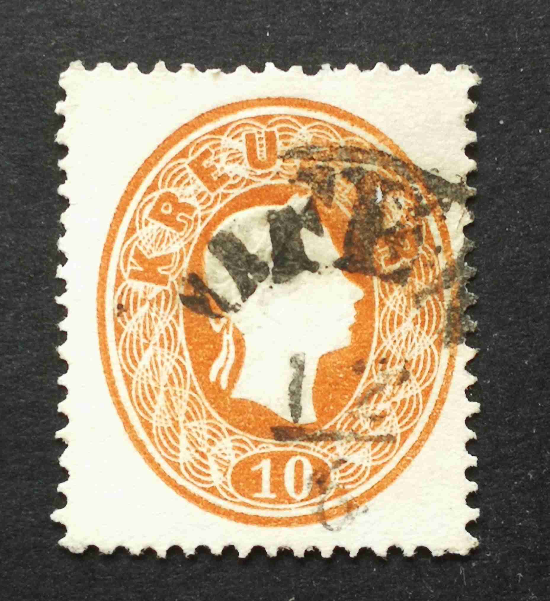 Magyarország 1861 Könyvnyomat 10 Kr. OFFEN Buda