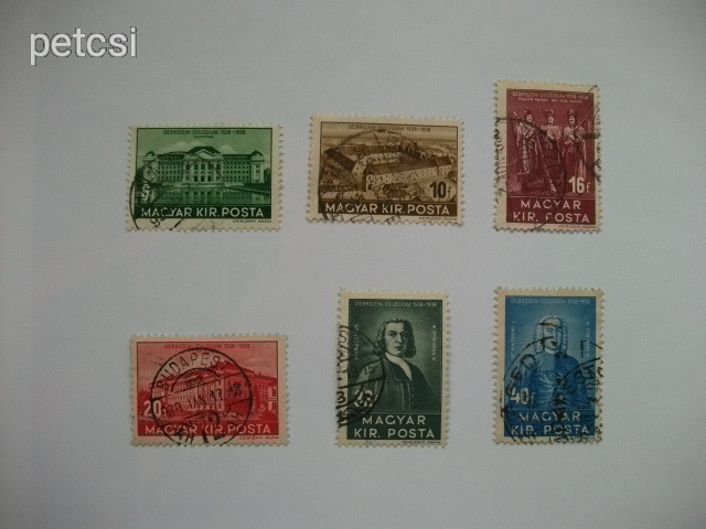 Magyar bélyeg / bélyegsor Debrecen 1938 5.