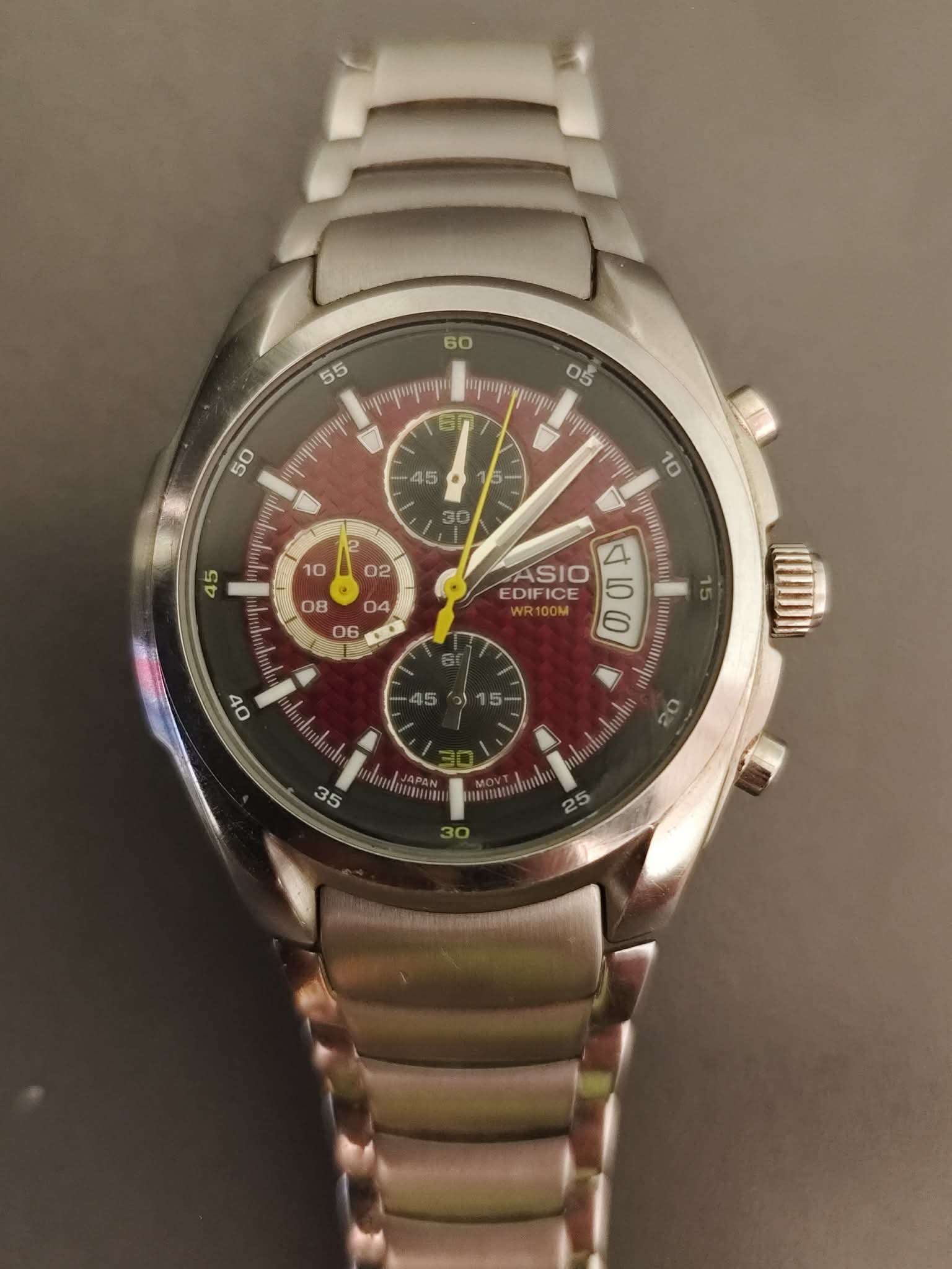 Casio Ef-512D férfi nemesacél karóra