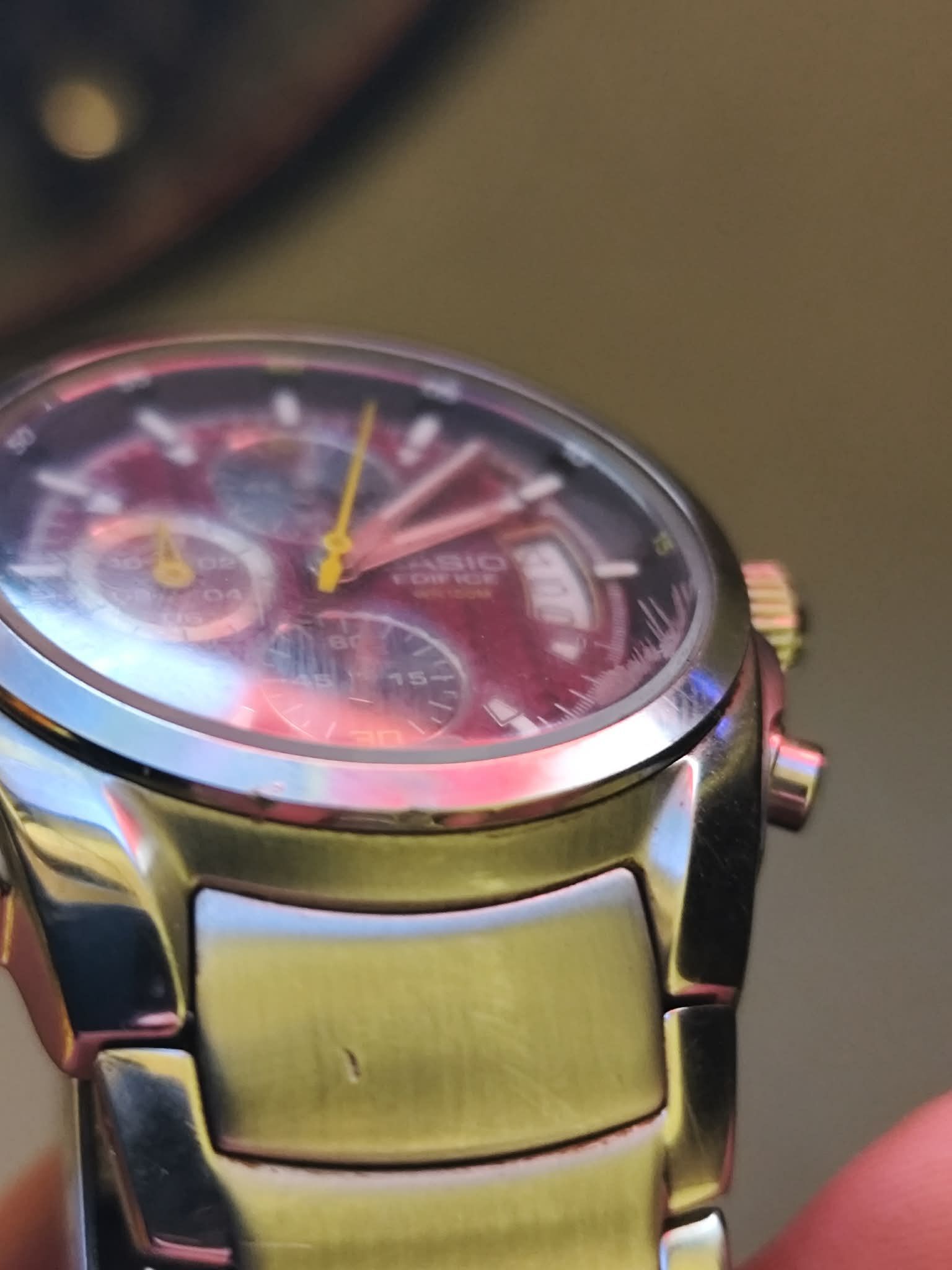 Casio Ef-512D férfi nemesacél karóra