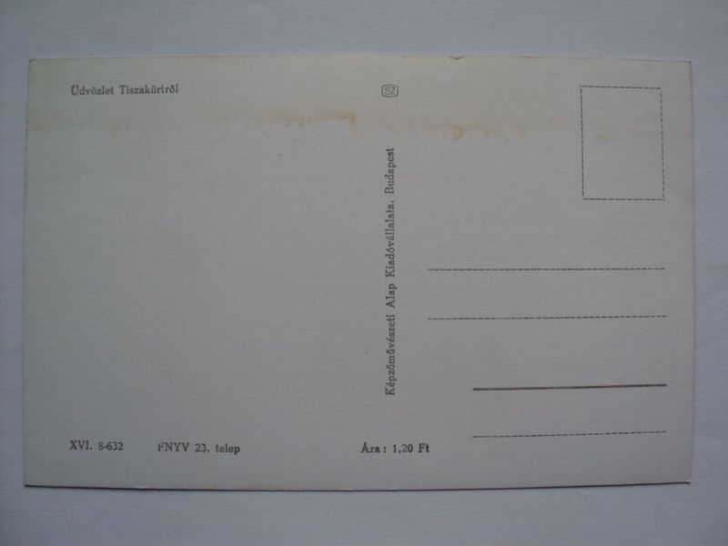 Tiszakürt, Üdvözlet, 1963.