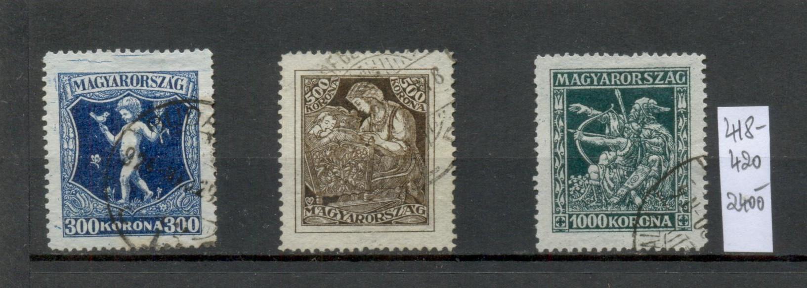 M78 - 1924 TBC jótékonysági bélyegsorozat (3 db, használt)