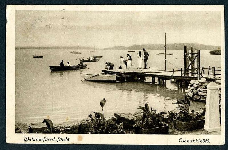 Balatonfüred, Csónakkikötő, 1922