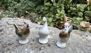 Zsolnay miniatűr baromfik