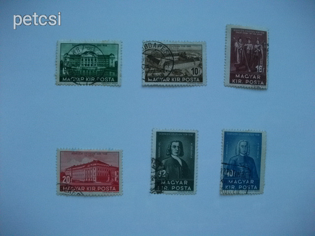 Magyar bélyeg / bélyegsor Debrecen 1938 1.