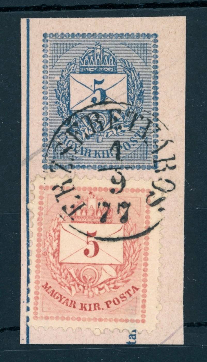 1874 krajcáros 5kr kivágáson ERZSÉBETVÁROS bélyegzéssel Kis-Küküllő / Románia - Gudlin 30 pont (e60)