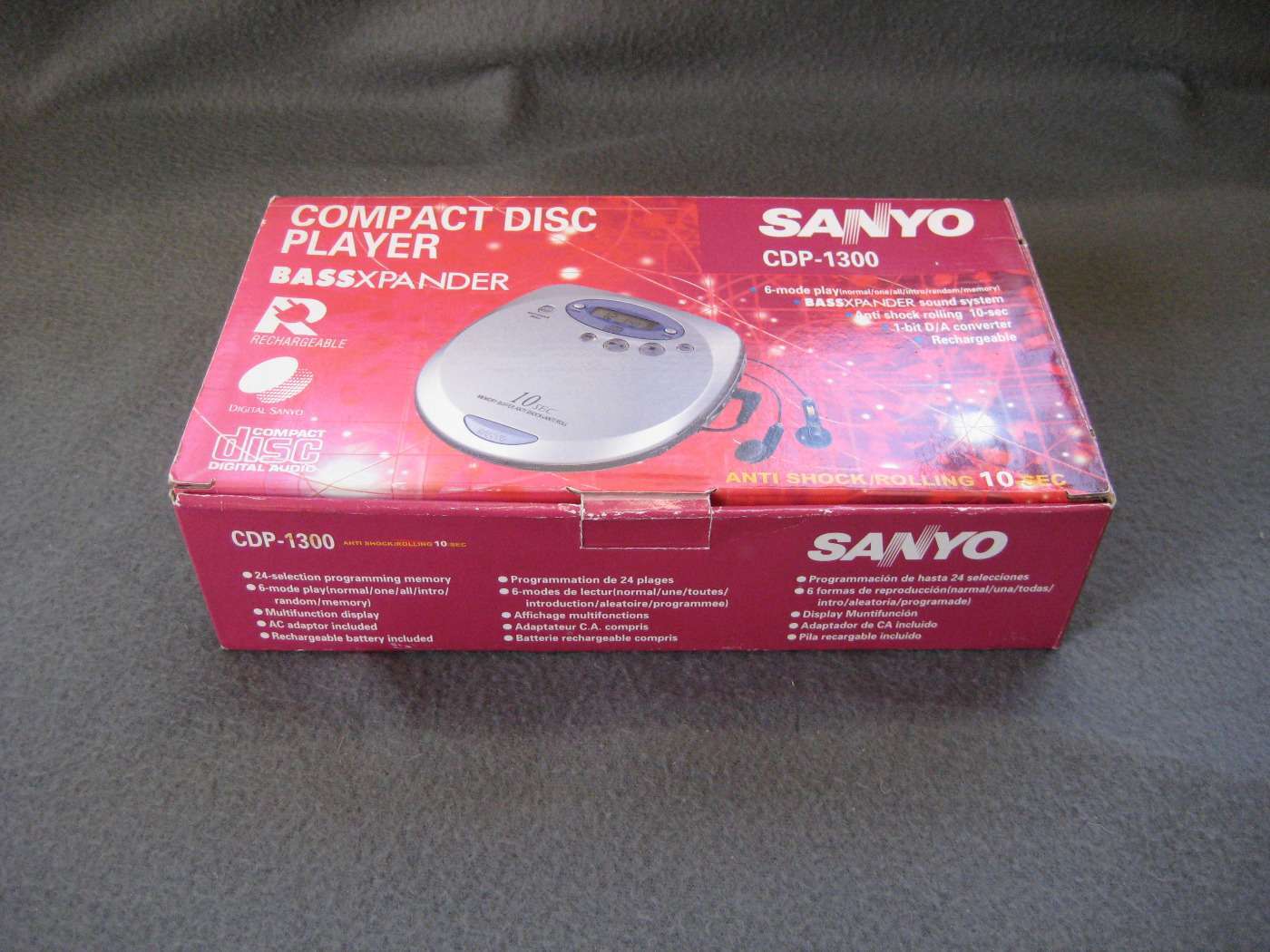 új, SANYO CDP-1300 discman