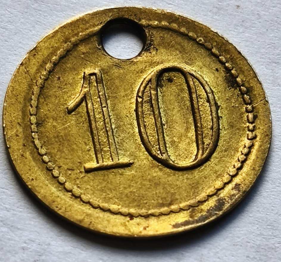 10. értékű Token zseton bárca