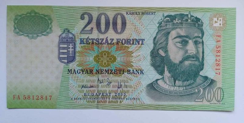 200 forint 2005 UNC, FA