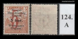 1921 Nyugat-Magyarország (VI) West Ungarn Orgland A-124