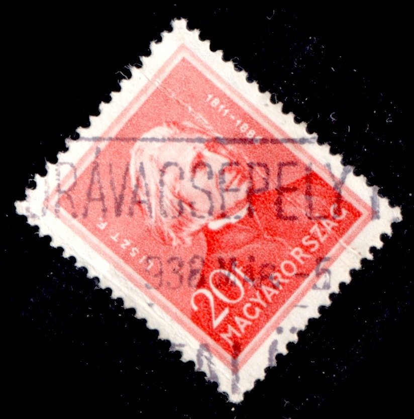 1938 Arcképek DRÁVACSEPELY P.U. postai ügynökség bélyegzés MPPFB PÜ20 / 100 pont (b88)