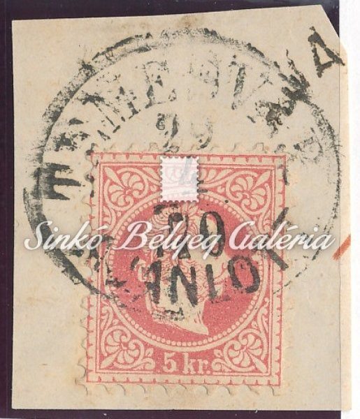 1867. Könyvnyomat 5kr, TEMESVÁR/AJÁNLOTT