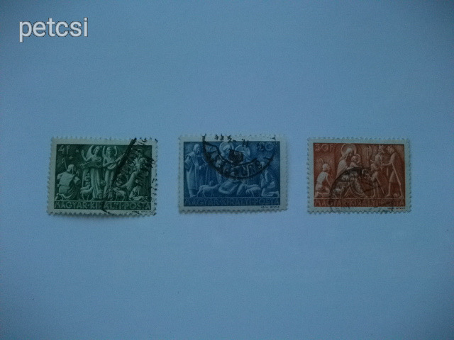 Magyar bélyeg / bélyegsor karácsony 1943 8.