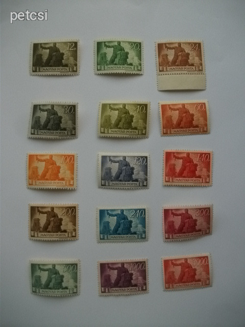 Magyar bélyeg / bélyegsor újjáépítés 1945