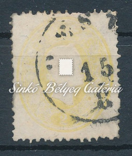 1861. Könyvnyomat dombornyomással 2kr, PESTH