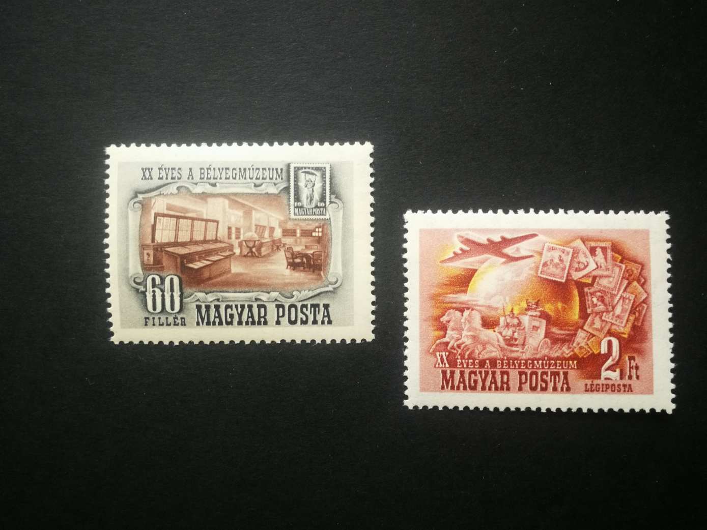 Magyarország  1950 Bélyegmúzeum ** postatiszta kat. ár 5000 Ft  A