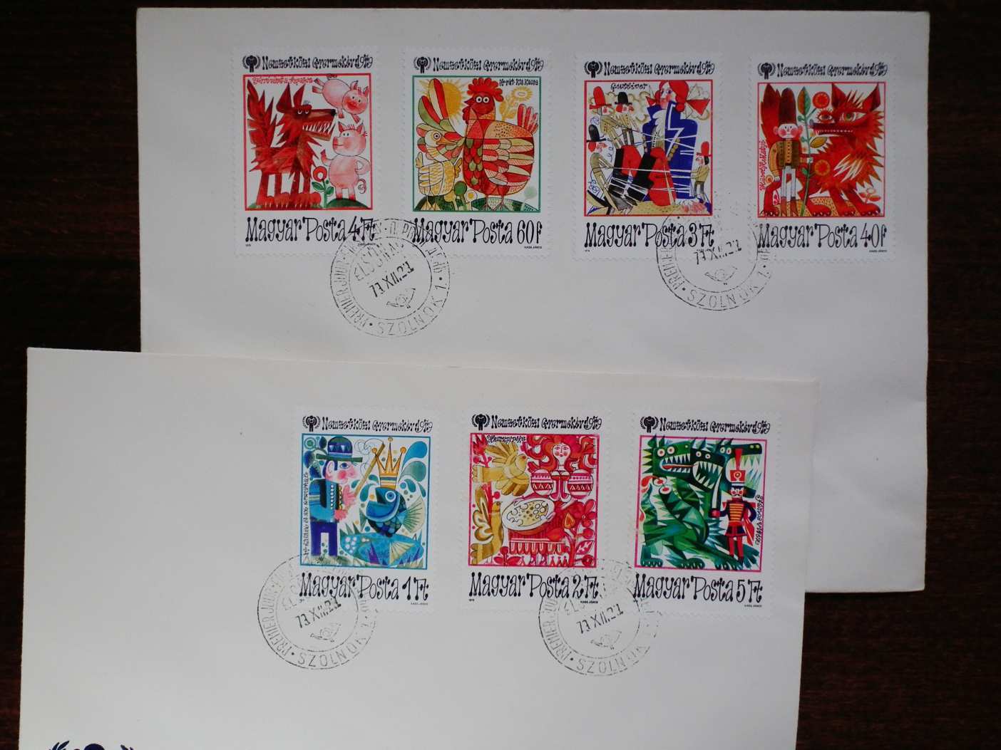 FDC pár 1979. Nemzetközi Gyermekév (II.), Mese (IV.)