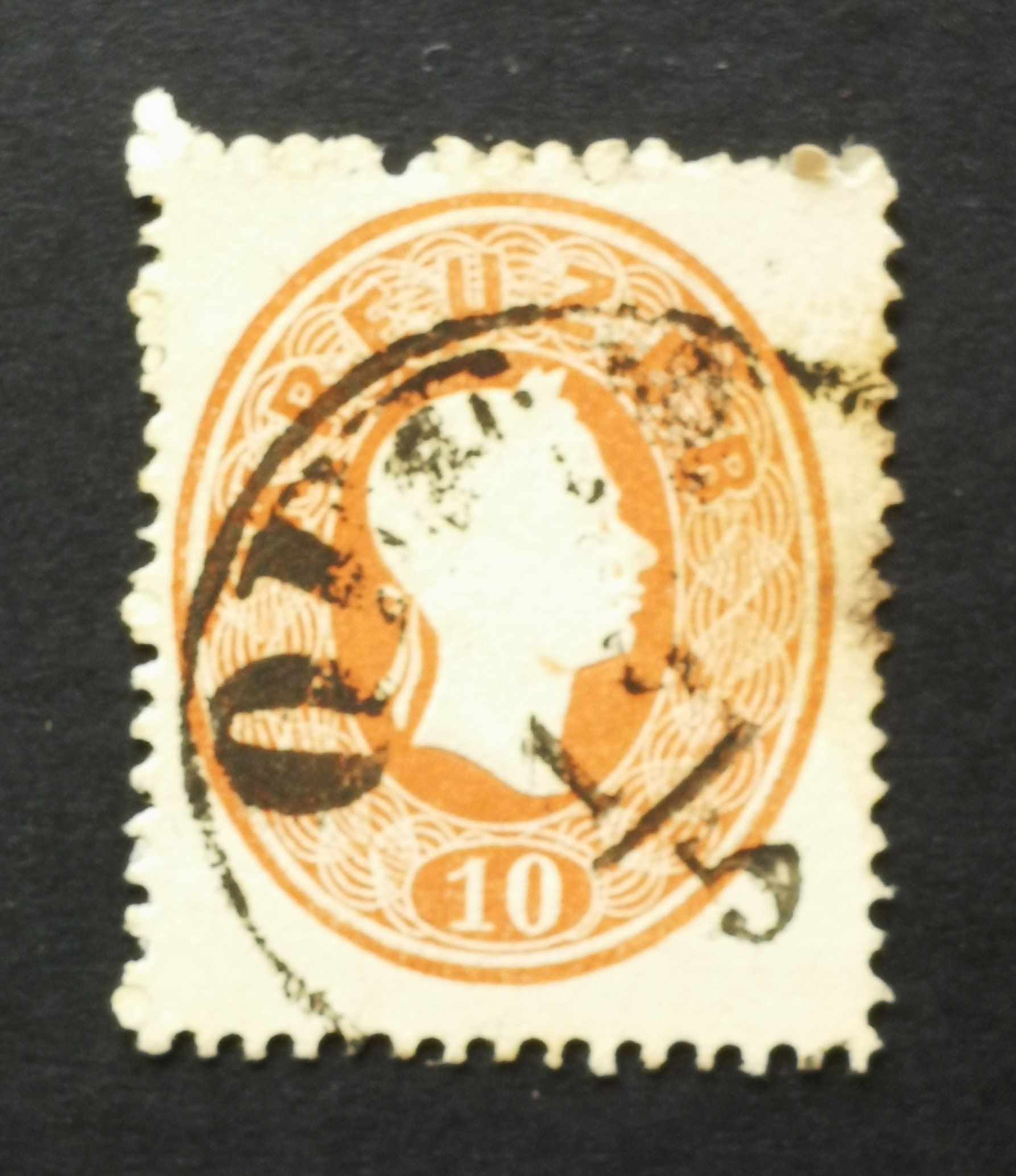Magyarország 1861 Könyvnyomat 10 Kr. OFFEN Buda