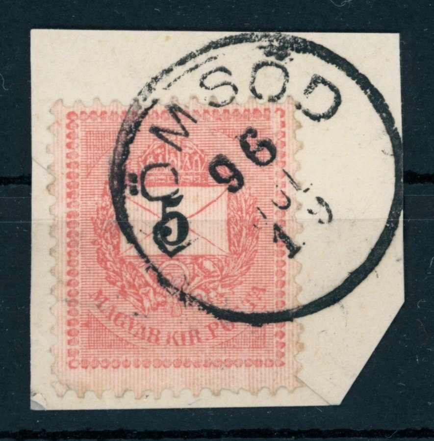 1889 5kr DÖMSÖD bélyegzés - Gudlin 50 pont  (e72)
