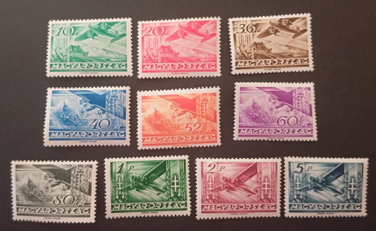 Magyarország 1936 Repülő ** postatiszta kat. ár 15000 Ft H