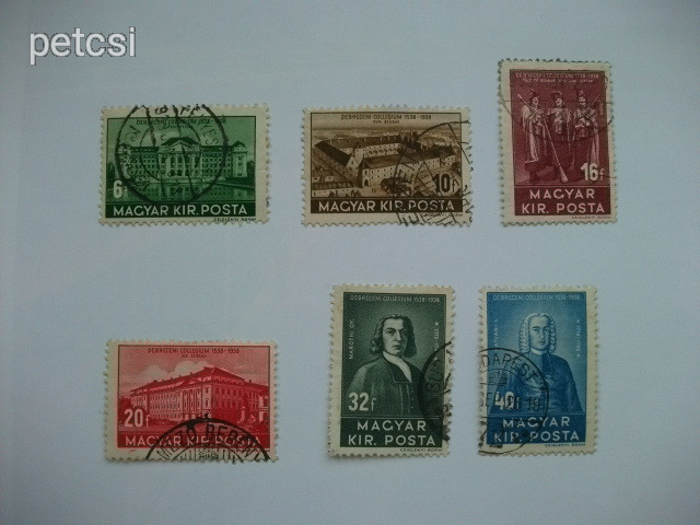 Magyar bélyeg / bélyegsor Debrecen 1938 7
