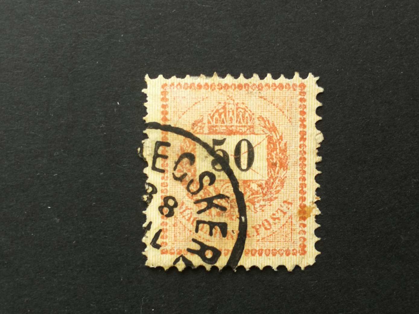 Magyarország 1888 Feketeszámú 50 kr. (NAGY-)BECSKEREK I