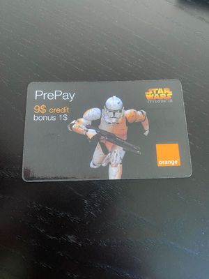 Star Wars telefonkártya