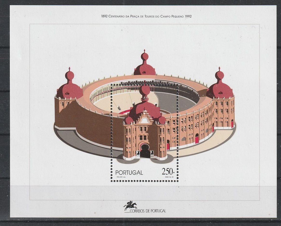Portugália Postatiszta Blokk