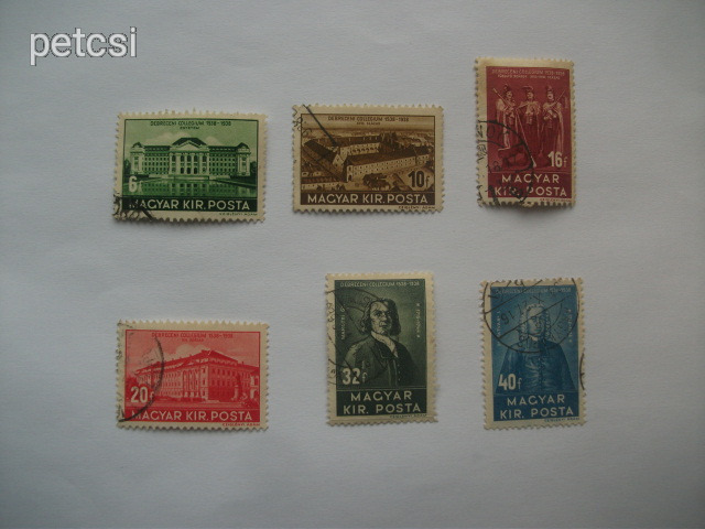 Magyar bélyeg / bélyegsor Debrecen 1938 3.