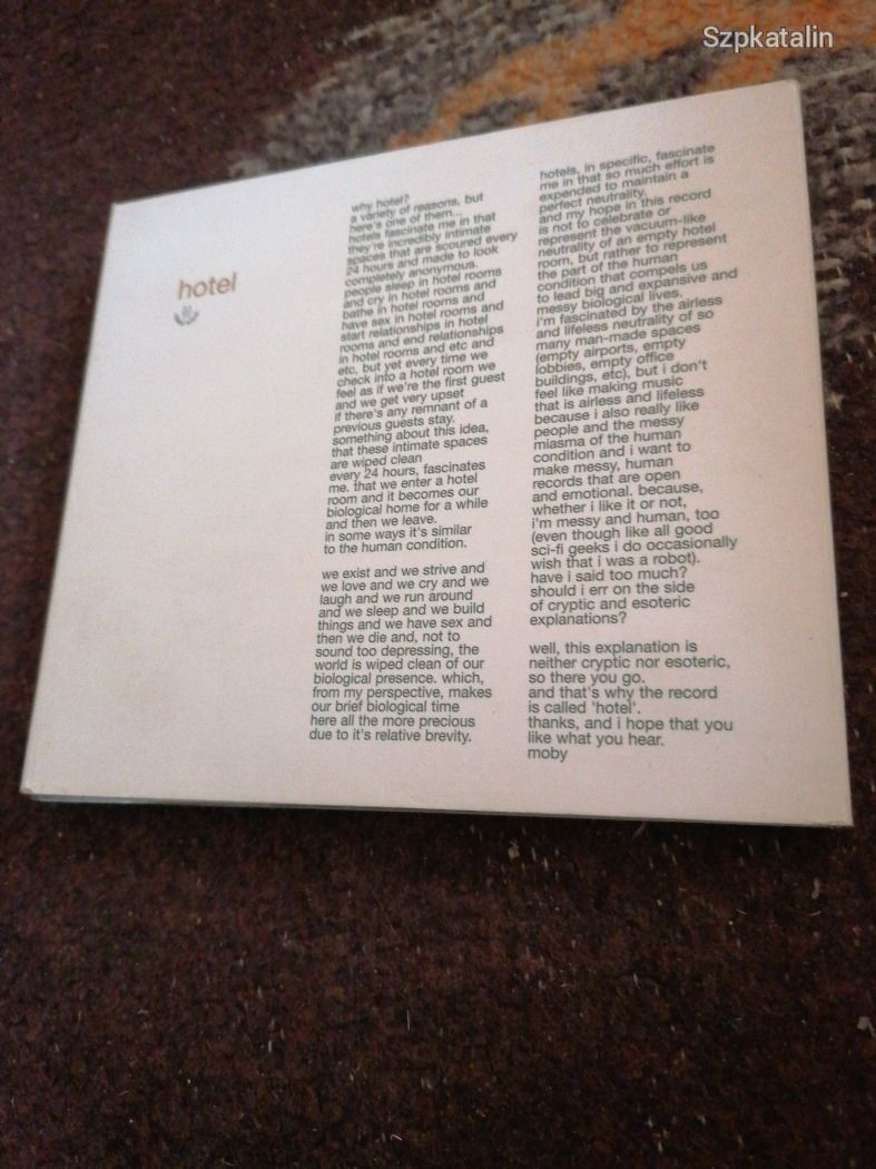 CD - Moby - Hotel (2cd)