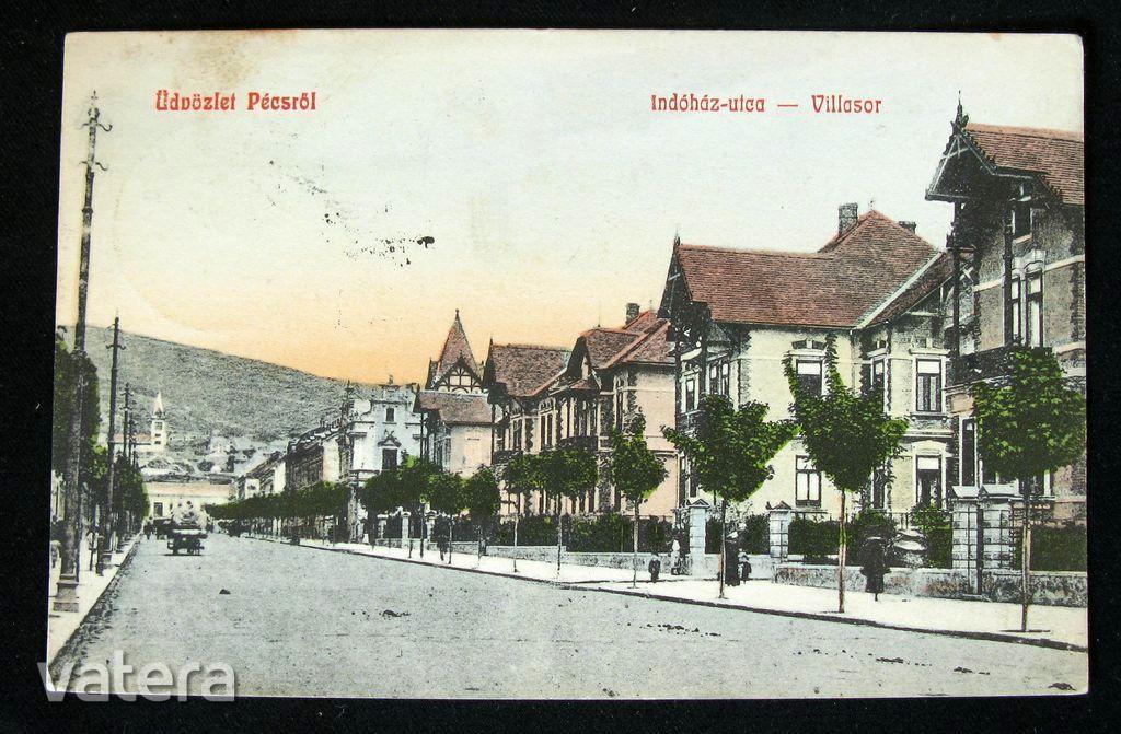 Pécs, indóház utca - villasor
