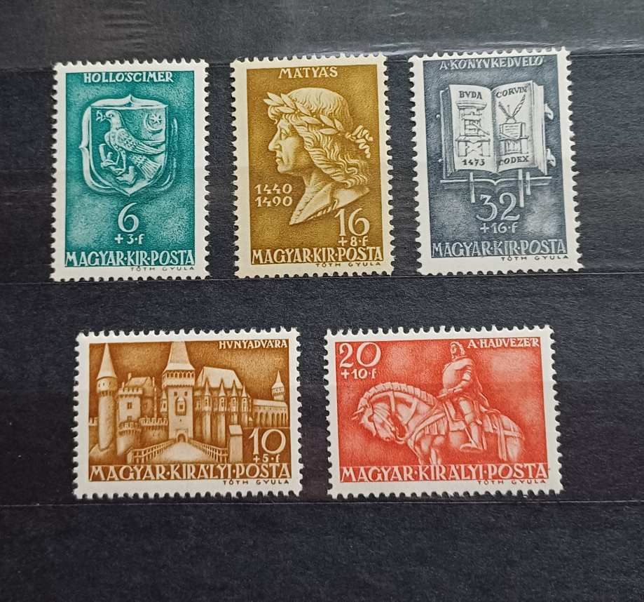 1940. Mátyás király bélyegsor ××