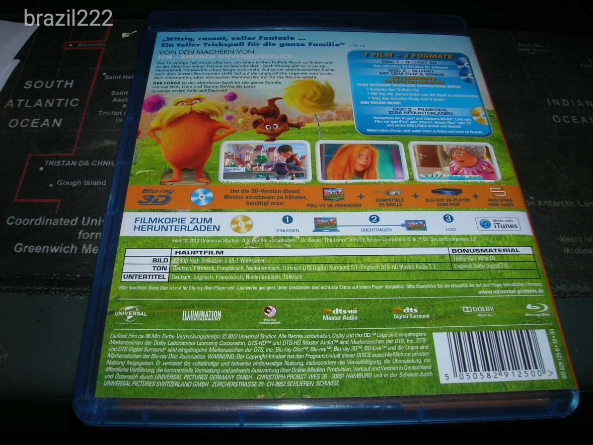 Lorax (3D Blu-ray+blu ray+dvd)