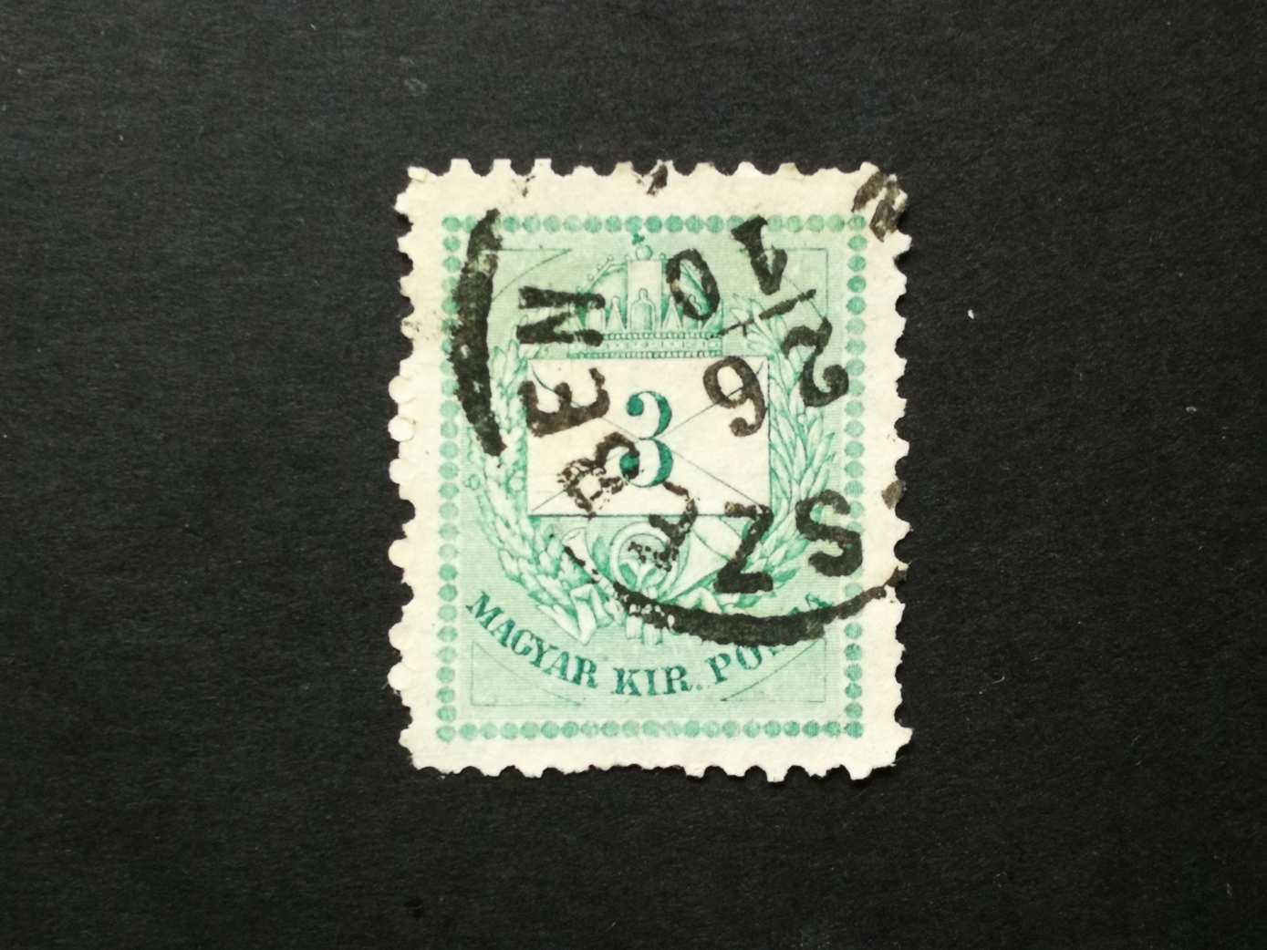 Magyarország 1874 Színesszámú 3 kr. B 11 1/2 (Nagy)-Szeben  A