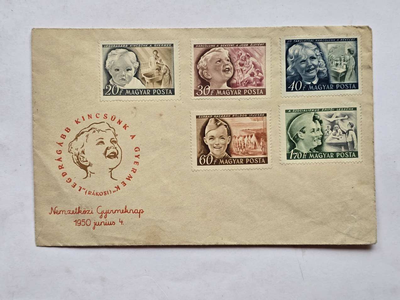 Nemzetközi gyermeknap 1950 FDC