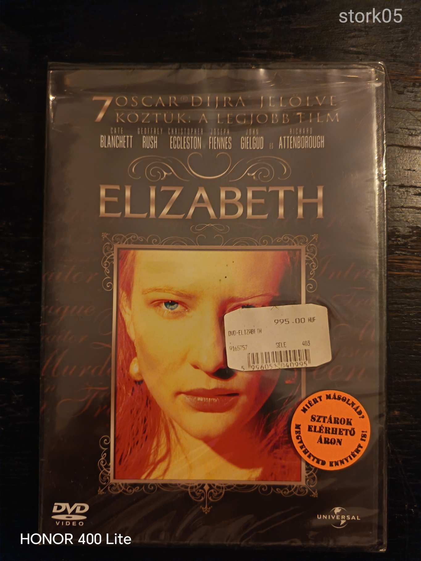 Elizabeth DVD Bontatlan