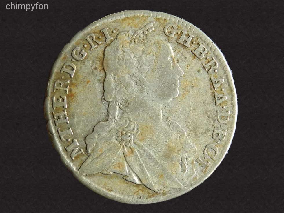 1750 KB Mária Terézia ezüst 15 krajcár! Szép állapotban! Patina! Ritka ...