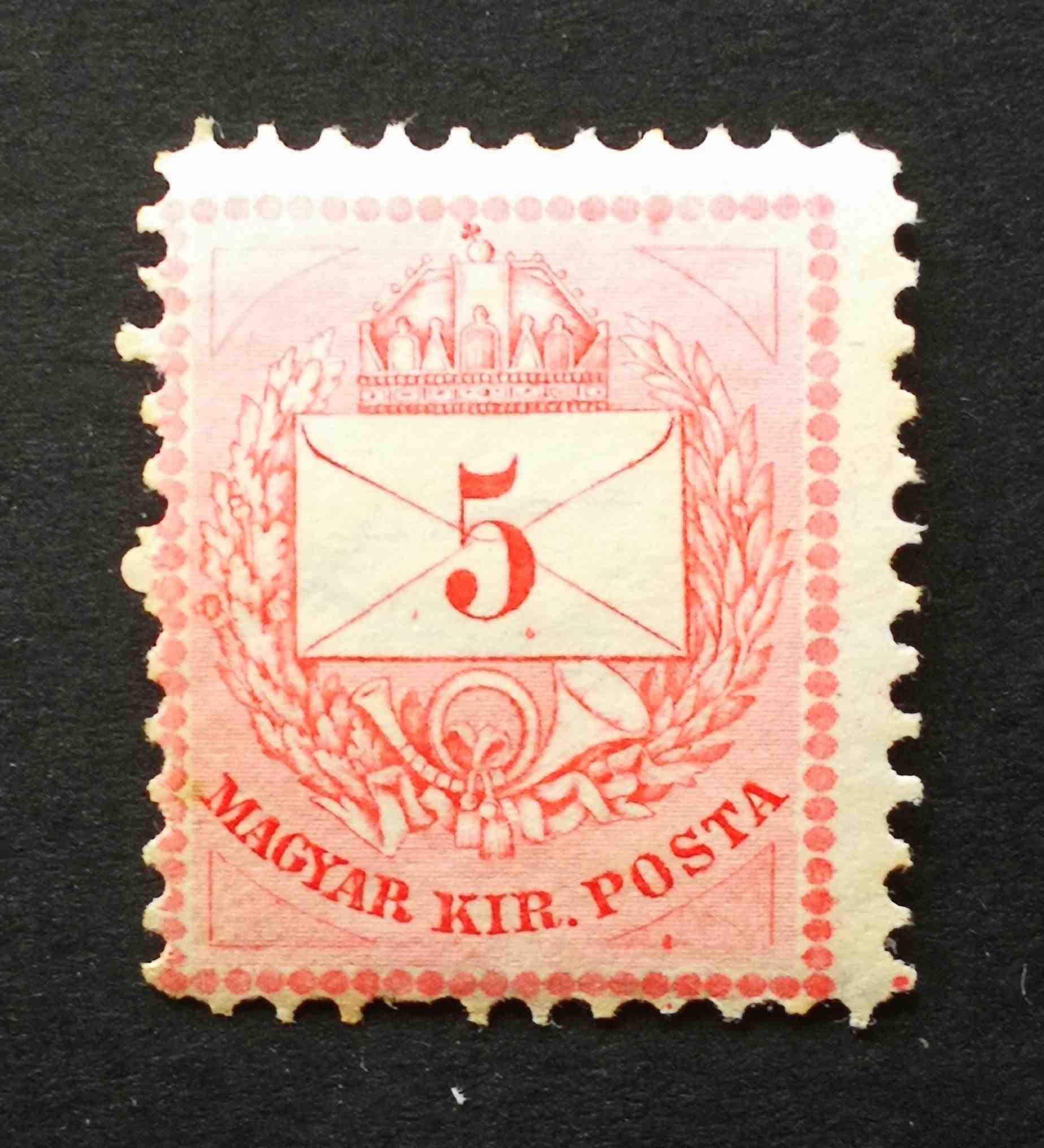 Magyarország 1881 Színesszámú krajcáros 5 Kr B 11 1/2 falcos H